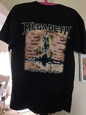 Buy Vintage Megadeth T-Shirt Blessed Are The Dead 2007 Fruit Of The Loom Medium • 13£