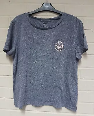 Buy Vans Women's Off The Wall Short Sleeve Grey T-shirt Size Large  (T1) • 7£