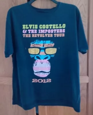 Buy Elvis Costello T Shirt And The Imposters Rare Rock Band Tour Merch Tee Size XL • 19.30£