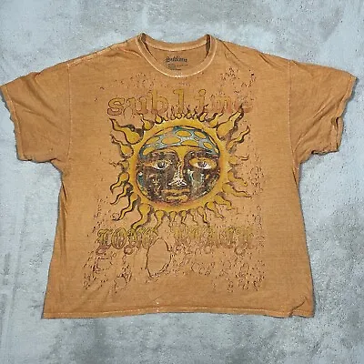 Buy Sublime T Shirt One Size Distressed Short Sleeve  • 14.48£
