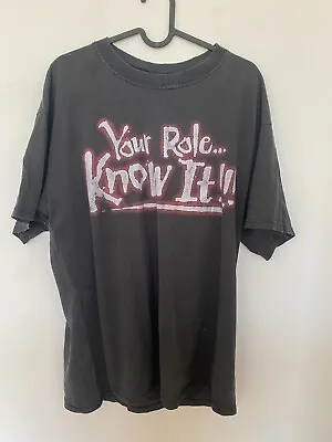 Buy Vintage 2000 Wwf Wwe The Rock Your Role... Know It!!! Wrestling T-shirt Black Xl • 89.99£