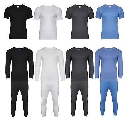 Buy Mens Thermal Long Johns Short & Long Sleeve T-Shirts Warm Underwear Baselayer • 6.95£