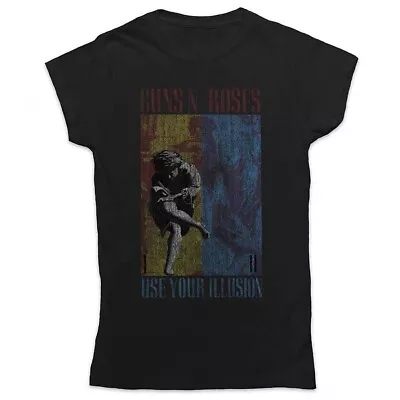 Buy Ladies Guns N' Roses Use Your Illusion Official Tee T-Shirt Womens Girls • 15.99£