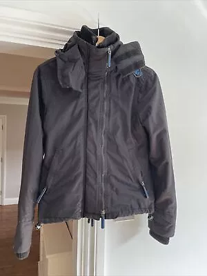 Buy Ladies Superdry The Windcheater Jacket Black And Blue XS • 4£