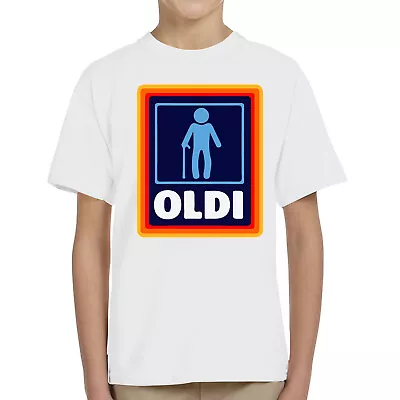 Buy Oldi Mens T Shirt Funny Birthday Christmas Celebration Novelty Old Joke Kids Tee • 10.49£