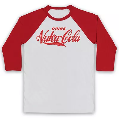 Buy Drink Nuka Cola Nuclear Fallout Sci Fi Dystopia Dweller Beverage Baseball Shirt • 23.99£