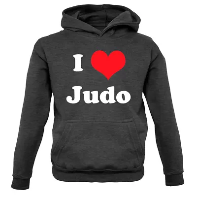 Buy I Love Judo - Kids Hoodie Martial Arts Equipment Fan Love Merch Olympics • 16.95£