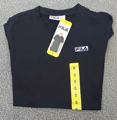 Buy Fila Men's Crew Neck Short Sleeve Cotton Jersey Logo T Shirt Tee Top Size S New • 3.50£