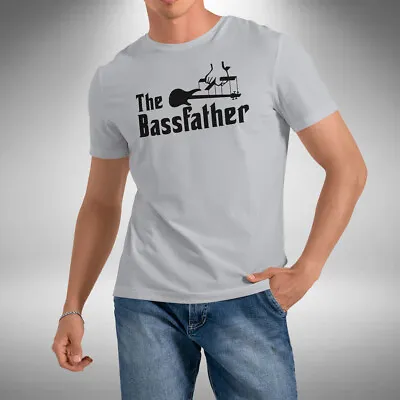 Buy The Bassfather Men's T-Shirt Funny Godfather Inspired Bass Guitar Electric • 9.99£