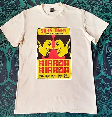 Buy Loot Crate Star Trek Spock Mirror Mirror Movie Poster Cream T-Shirt. Size M. 38  • 9.99£