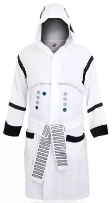 Buy Star Wars Stormtrooper Unisex Hooded Bathrobe For Adults One Size Fits Most • 90.41£