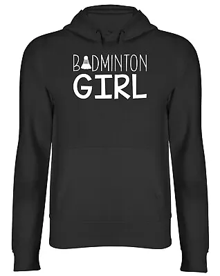 Buy Badminton Girl Mens Womens Hooded Top Hoodie • 17.99£