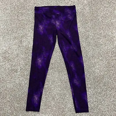 Buy Celebrate Halloween Pants Womens Medium Purple Pajamas Spyder Web Spooky Scary • 4.25£
