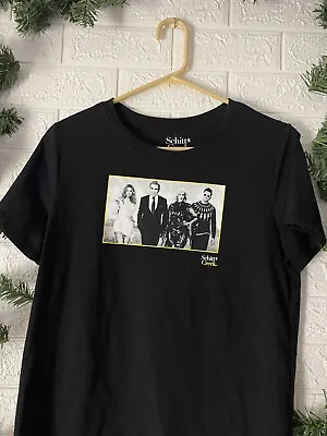 Buy Schitts Creek Shirt Womens Size L Black Short Sleeve Crew Neck Graphic TV Casual • 11.40£