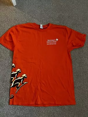 Buy Orange Monkey Shoulder Men T Shirts Size L-XL • 17.99£