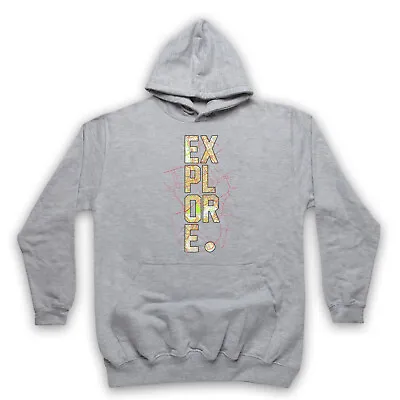 Buy Explore Love Of Travel Exploration Travelling City Map Unisex Adults Hoodie • 27.99£