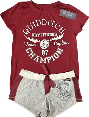Buy Primark Harry Potter Gryffindor Quidditch Pyjama Set UK 10-12 BNWT • 15.99£