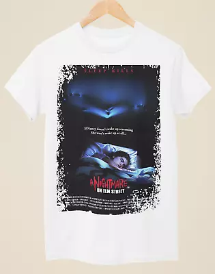 Buy A Nightmare On Elm Street - Movie Poster Inspired Unisex White T-Shirt • 14.99£