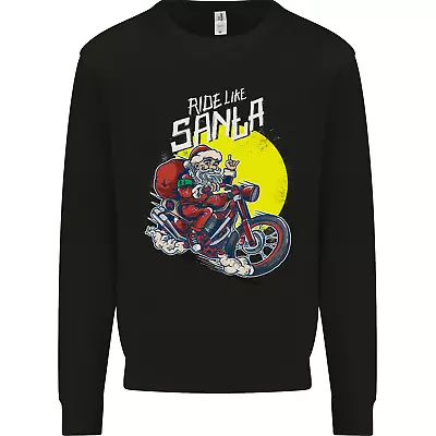 Buy Ride Like Santa Biker Motorcycle Christmas Kids Sweatshirt Jumper • 15.99£