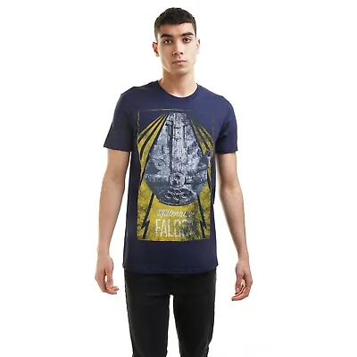 Buy Star Wars Mens T-shirt New Millennium Falcon Blue S-2XL Official • 13.99£