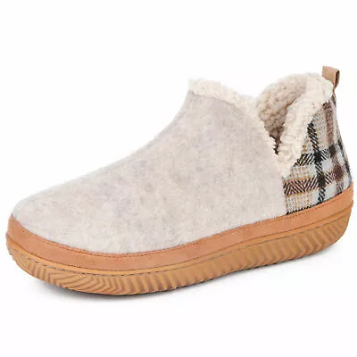 Buy Women's Faux Fur Sherpa Fleece Bootie Slippers Cosy Memory Foam House Shoes Size • 10.97£