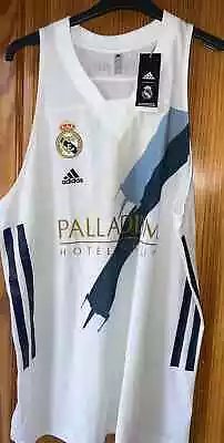 Buy ADIDAS Real Madrid STAR WARS Rebellion Vest Size 4XL Palladium New Tags White • 49.99£