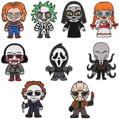 Buy Horror Movie Character Embroidered Iron On Sew On Patches Badges Transfers • 2.99£