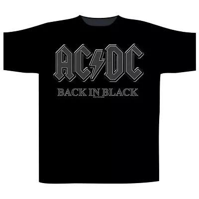 Buy Ac/dc Back In Black Tshirt- Large Rock Metal Thrash Death Punk • 11.40£
