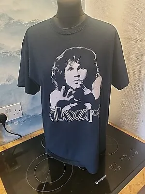 Buy Vintage The Door Jim Morrison Band T-Shirt Gildan Heavy Cotton MEDIUM • 50£