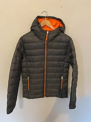 Buy Result Urban Outdoor Unisex Snow Bird Hooded Jacket R194M - Grey/Orange - Small • 10£