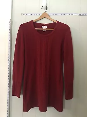 Buy Candie’s Women’s Cable Knit Sweater / Size L / Christmas Red • 11.32£