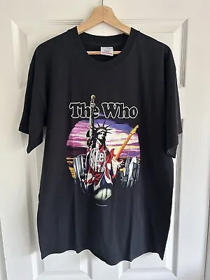 Buy Vintage The Who Band Tour T Shirt Size Large • 25£