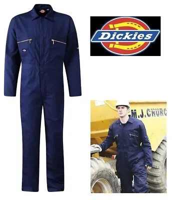 Buy Mens Dickies Redhawk Zip Front Coverall Overalls Boilersuit Wd4839 Sizes 40-58'' • 29.99£