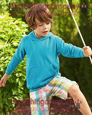 Buy Fruit Of The Loom Kids Boys Girls Classic Hooded Pullover Sweatshirt-Age 5-13 • 6.80£