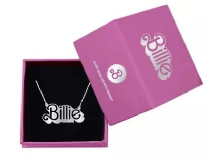Buy Rare Genuine BARBIE X BILLIE EILISH Official Merch SILVER NECKLACE In Box New • 85£