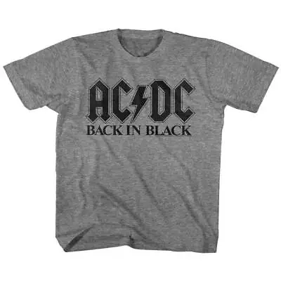 Buy AC/DC Back In Black Graphite Heather Children's T-Shirt • 19.36£