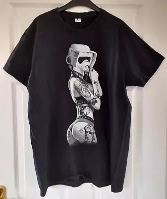 Buy Storm/Clone Trooper Tattoo T-Shirt Sexy Girl Ink Star Wars Size M 100% Cotton • 12.99£