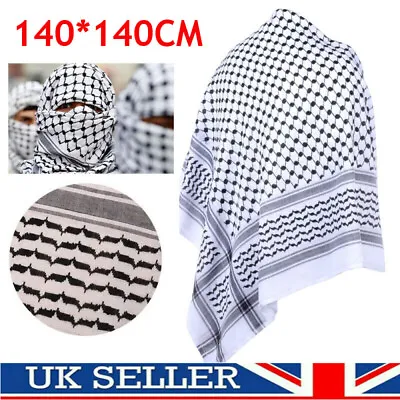 Buy Shemagh Keffiyeh Scarf Arab Palestine Mens Women Palestinian Head Neck Wrap • 7.95£