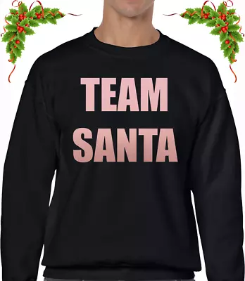 Buy Team Santa Rose Gold Christmas Jumper Sweater Joke Funny Xmas Elf Design New Fun • 13.99£