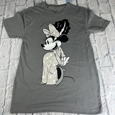 Buy MINNIE MOUSE Bride Of Frankenstein Gray T-Shirt Size Small - DISNEY Halloween • 16.84£