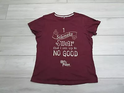 Buy Harry Potter Women's Solemnly Swear Mischief Managed Gold Foil T-Shirt 16-18 • 6£
