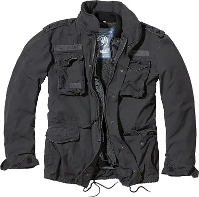 Buy Brandit Jacket Men's Jacket Military M-65 Giant Parka 2 IN 1 Jacket Black • 124.74£