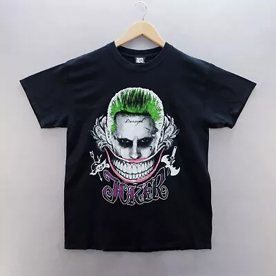 Buy The Joker T Shirt Medium Black Graphic Print Batman Suicide Squad Mens • 6.59£