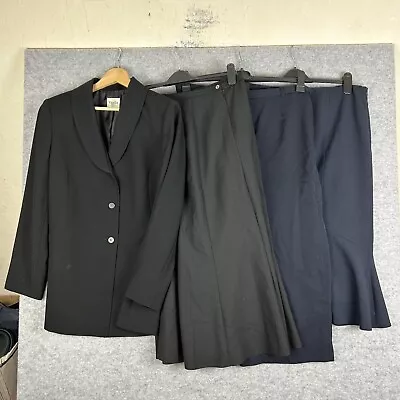 Buy Viyella & Rowlands & CC Womens Clothing Bundle UK 16 Work Jacket Skirt Black B2 • 24.95£