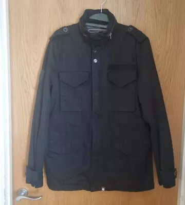 Buy Pretty Green Mens M65 Jacket Cotton Black Size M RRP £125 • 35£