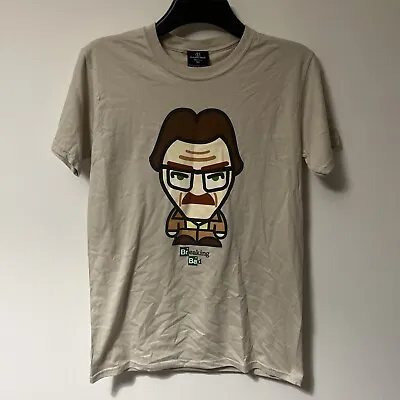 Buy Breaking Bad T-shirt Mens Small Beige Gildan Heisenberg Plastic Head Cotton • 8.99£
