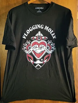 Buy Flogging Molly- Our Crew Our Family Lic. OOP Black T-Shirt- XLarge • 50.26£