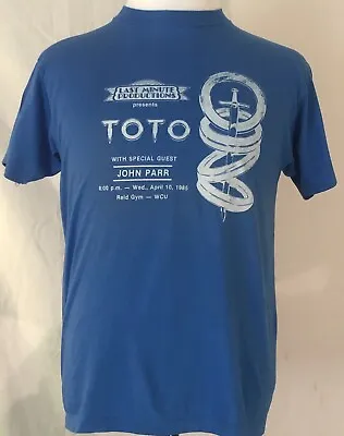 Buy Toto John Parr 1985 Crew Event Shirt Western Carolina University Size M • 118.40£