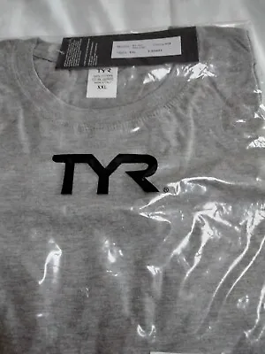 Buy Mens TYR Tee Shirt  100% Cotton,  Grey  -XXL  BNWT • 3.99£