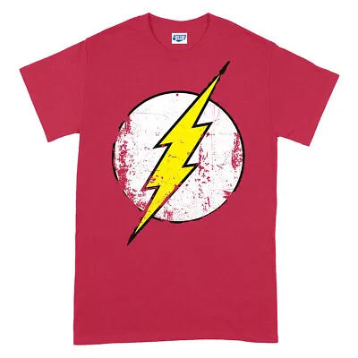 Buy The Flash T-Shirt DC Comics Official Distressed Red New • 13.95£